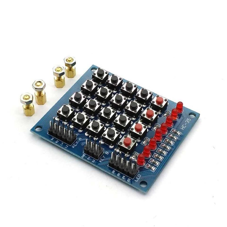4 x 5 matrix keypad With LEDs product image for electronics and prototyping use