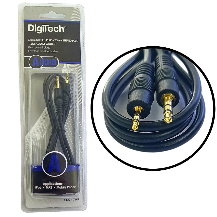 Aux Cable 3.5mm to 2.5mm product image for electronics and prototyping use