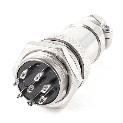 GX16 Circular Aviation Socket Plug 8-Pin product image for electronics and prototyping use