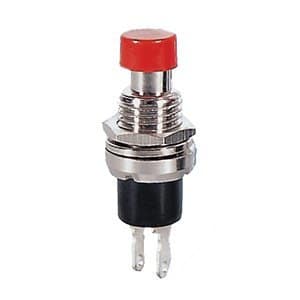 Red Momentary Push Button - Panel Mount product image for electronics and prototyping use
