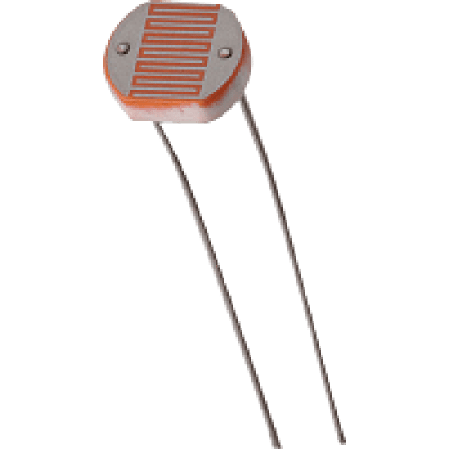 Photoresistor (LDR) 4-7kOhm 5mm (10 Pack) product image for electronics and prototyping use