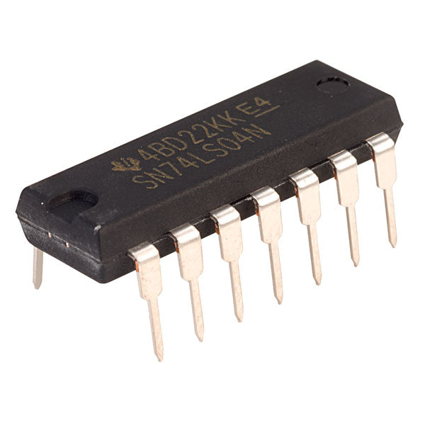 SN74LS04N hex inverter dip-14 product image for electronics and prototyping use