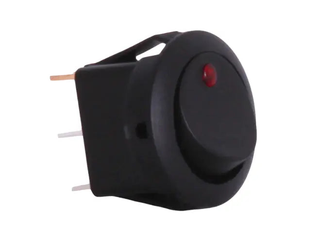 12V rocker switch red product image for electronics and prototyping use