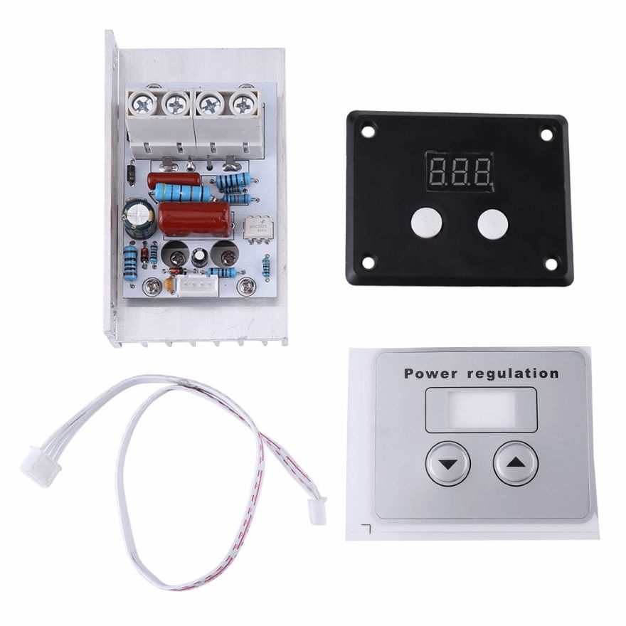 AC 220V 10000W SCR Digital Control Speed controller product image for electronics and prototyping use