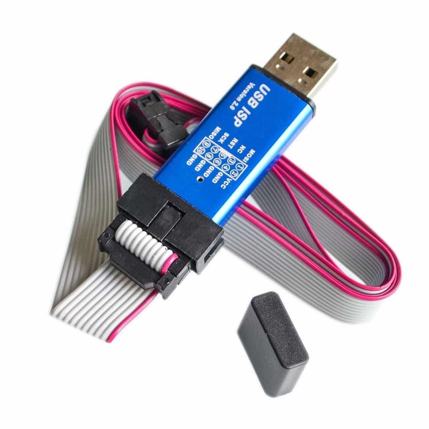 AVR Programmer ISP Download USB ASP Downloader product image for electronics and prototyping use