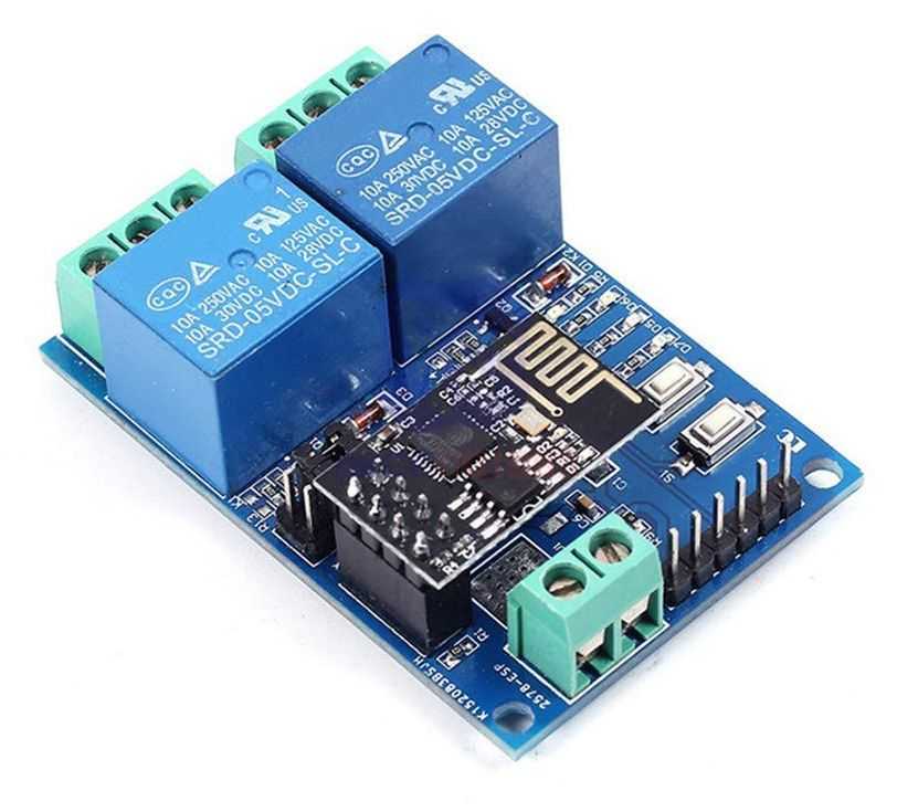 ESP8266 WIFI Dual Relay Module 5V product image for electronics and prototyping use