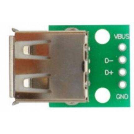 USB female breakout type A product image for electronics and prototyping use