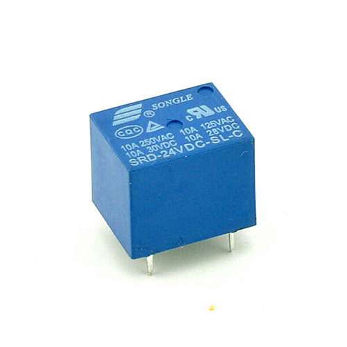 24Vdc Relay (Songle) product image for electronics and prototyping use