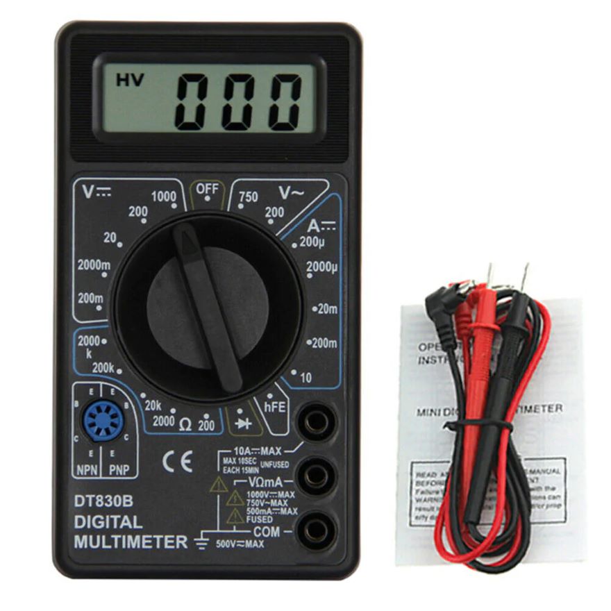 DT830B digital multimeter product image for electronics and prototyping use