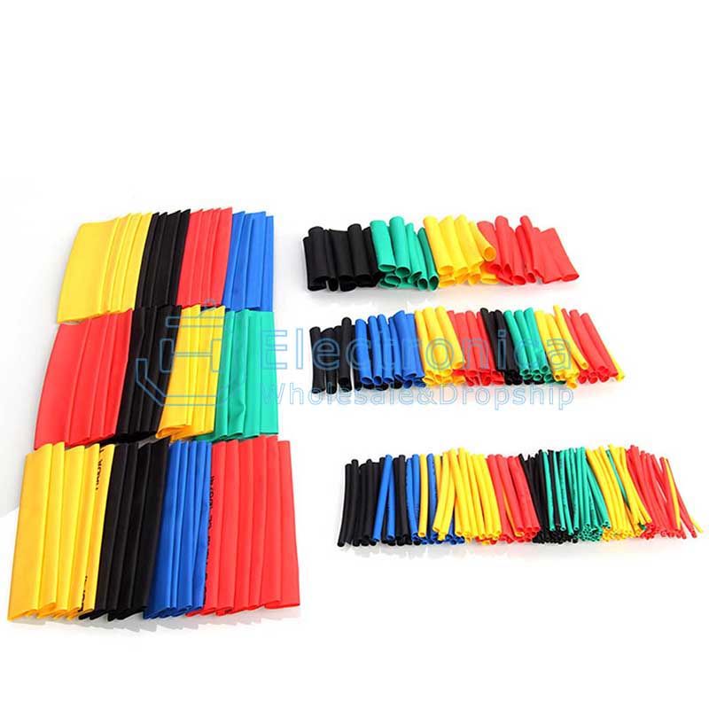 127/328/530Pcs Assorted Polyolefin Heat Shrink Tubing Set - I Found Tech Chinese Warehouse Import - 127pcs