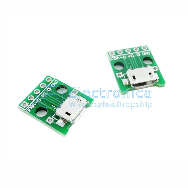 MICRO USB Female to DIP Adapter Board - I Found Tech Chinese Warehouse Import - 10PCS
