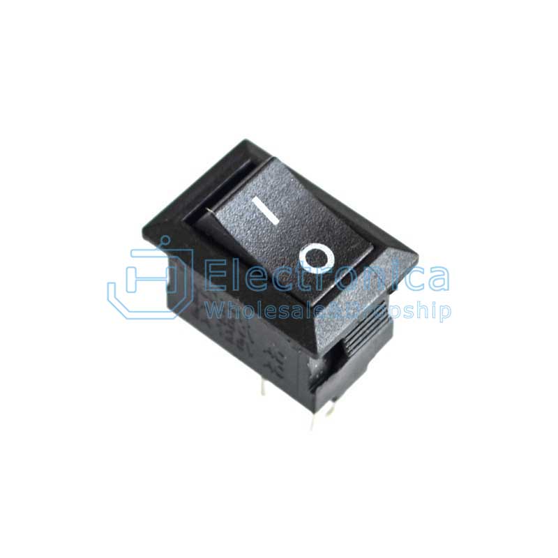 8.5*13.5MM 250VAC/3A 117S Black 2Pin Rocker Switch - I Found Tech Chinese Warehouse Import - 10PCS