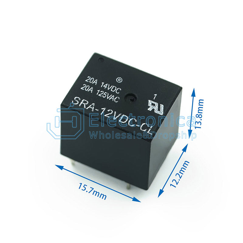 SRA-5VDC-CL SRA-12VDC-CL SRA-24VDC-CL Relay 20A 4/5 Pin