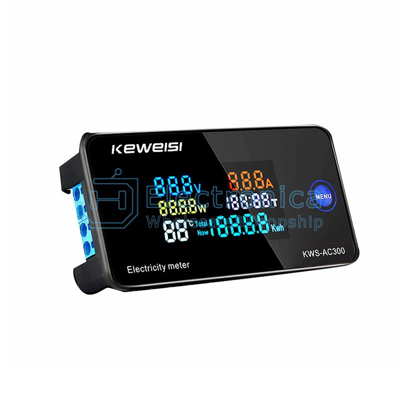 KWS-AC300 LCD Display AC Voltage and Current Power Meter - I Found Tech Chinese Warehouse Import - 100A-Closed CT
