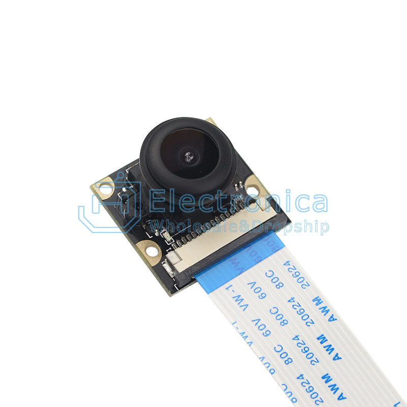 Raspberry Pi 4B/3B+ 5MP Fisheye Wide Angle Night Vision Camera with Cable - I Found Tech Chinese Warehouse Import