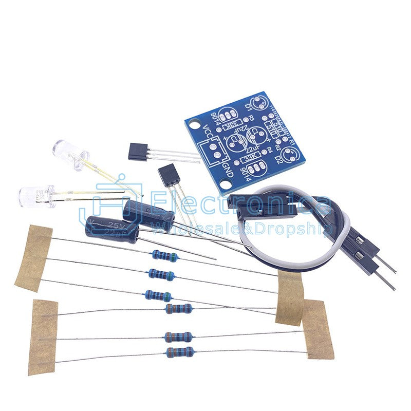 MHT11 Simple 5MM LED Flash DIY Kit - I Found Tech Chinese Warehouse Import