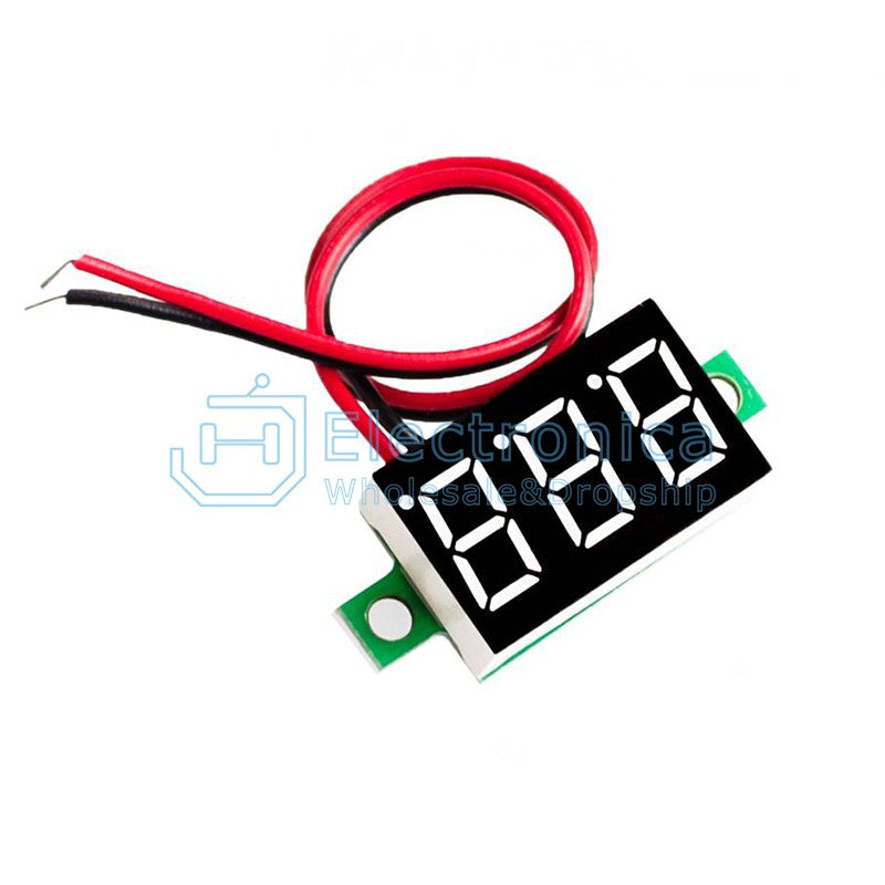 2.7V-32V 0.36 inch 2 Wire Digital Voltmeter - I Found Tech Chinese Warehouse Import - Blue
