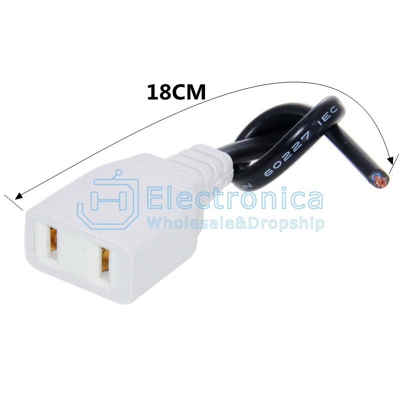 220V10A 2P Waterproof Female Plug with Cable - I Found Tech Chinese Warehouse Import - 10PCS
