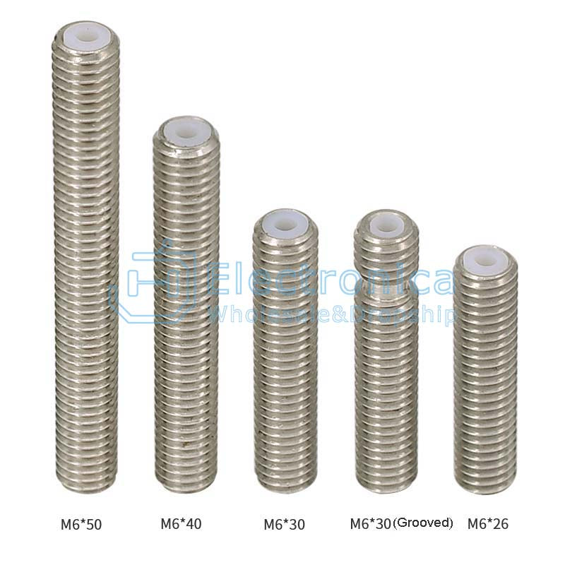 3D Printer Makerbot MK8 M6 Throat Tube With PTFE - I Found Tech Chinese Warehouse Import - M6*26