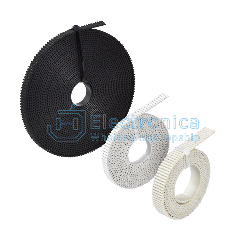 2GT-6/10mm PU with Steel Core Open Timing Belt - I Found Tech Chinese Warehouse Import - GT2-10mm Black