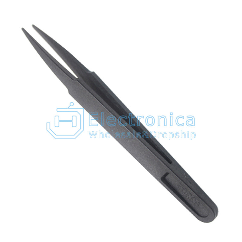 93303 Black Anti-static Plastic Tweezer - I Found Tech Chinese Warehouse Import - 10PCS