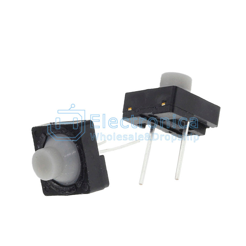 8*8*5mm 2Pin DIP Silica Gel Silent Button Switch - I Found Tech Chinese Warehouse Import - 10PCS