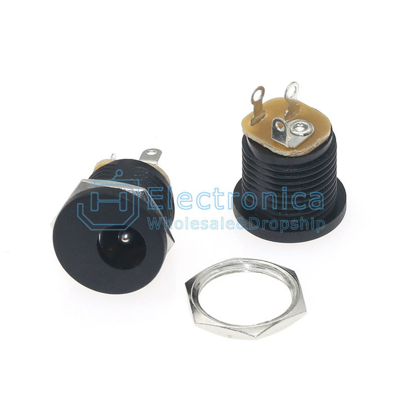 DC-022 5.5*2.1/5.5*2.5 Power Socket with Thread - I Found Tech Chinese Warehouse Import - 5.5*2.1(10pcs)