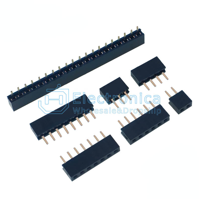 1*2P/3/4/5/6/7/8/9/10-40Pin 2.0mm Single Row Female Header Socket - I Found Tech Chinese Warehouse Import - 1*10P(10pcs)