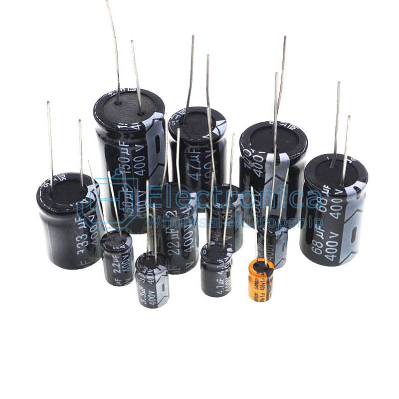 400V 1UF/10UF/3.3/4.7/6.8/2.2/22/33/47/68/100UF DIP Aluminum Electrolytic Capacitor - I Found Tech Chinese Warehouse...