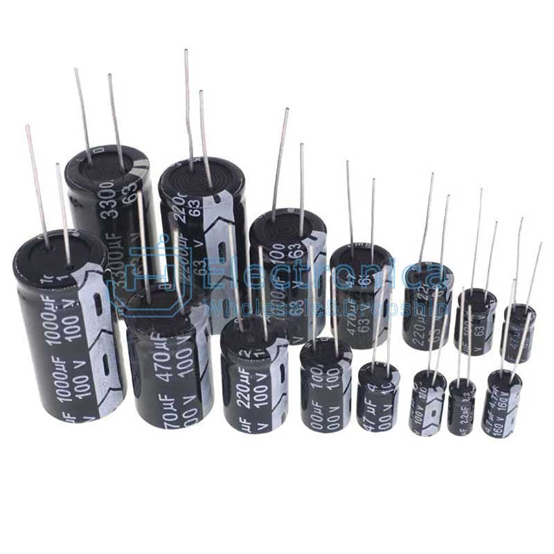 63V/100V 2.2/10/47/100/220/470/1000/2200/3300UF DIP Aluminum Electrolytic Capacitor - I Found Tech Chinese Warehouse...
