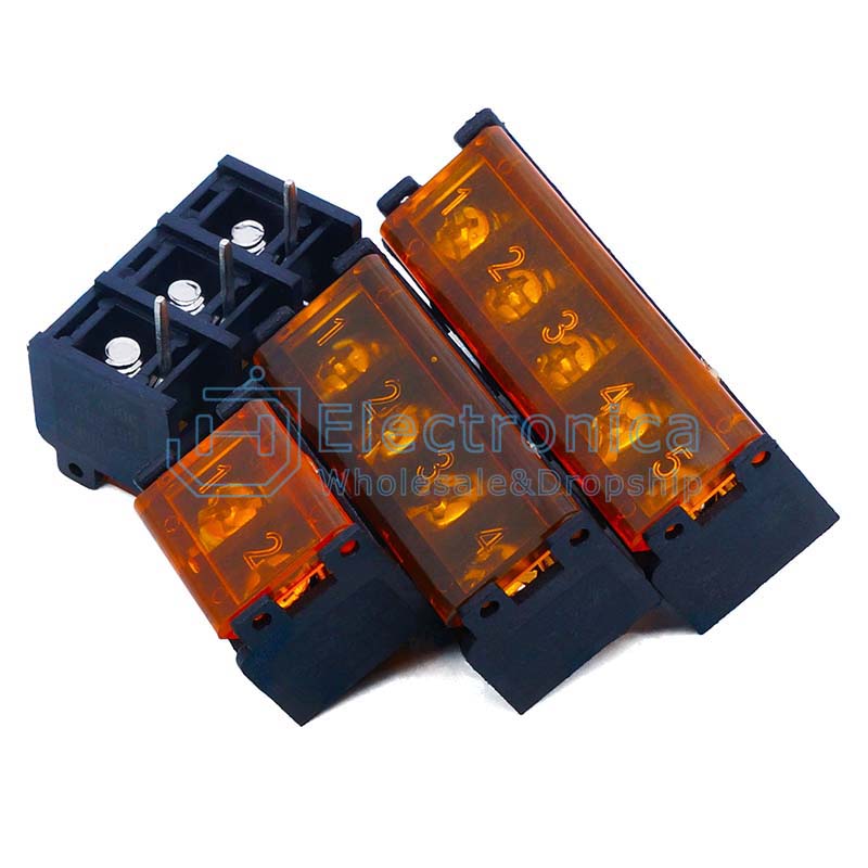 HB9500 2/3/4/5/6/7/8/9/10P Fence Type Terminal Block - I Found Tech Chinese Warehouse Import - With cover 10P
