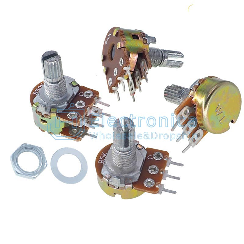 WH148 50K/10K/100K/500K/1M/1K/20K/2K/250K/5K Single/Double Potentiometer - I Found Tech Chinese Warehouse Import - Option...
