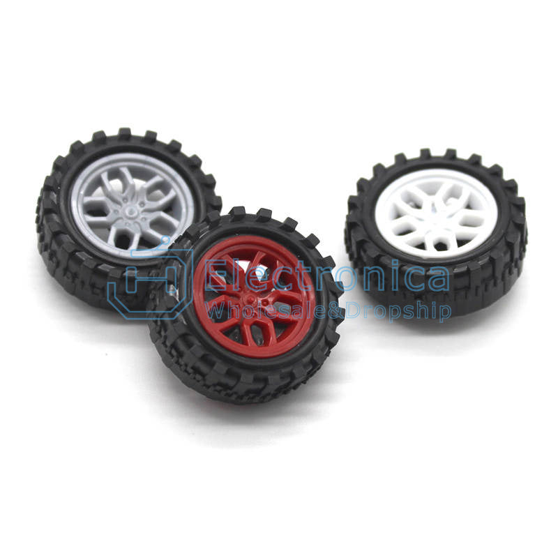 31*2mm Plastic Wheel Toy Car DIY Accessories - I Found Tech Chinese Warehouse Import - Gray 30pcs