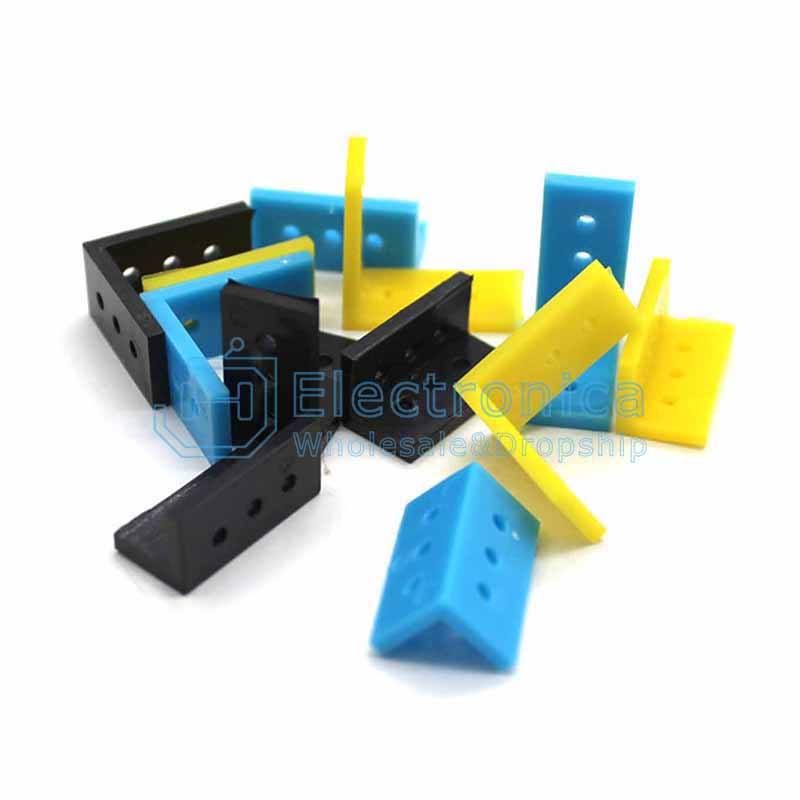 Vertical and Horizontal L-Shaped Shaft Bracket - I Found Tech Chinese Warehouse Import - Horizontal black 10pcs