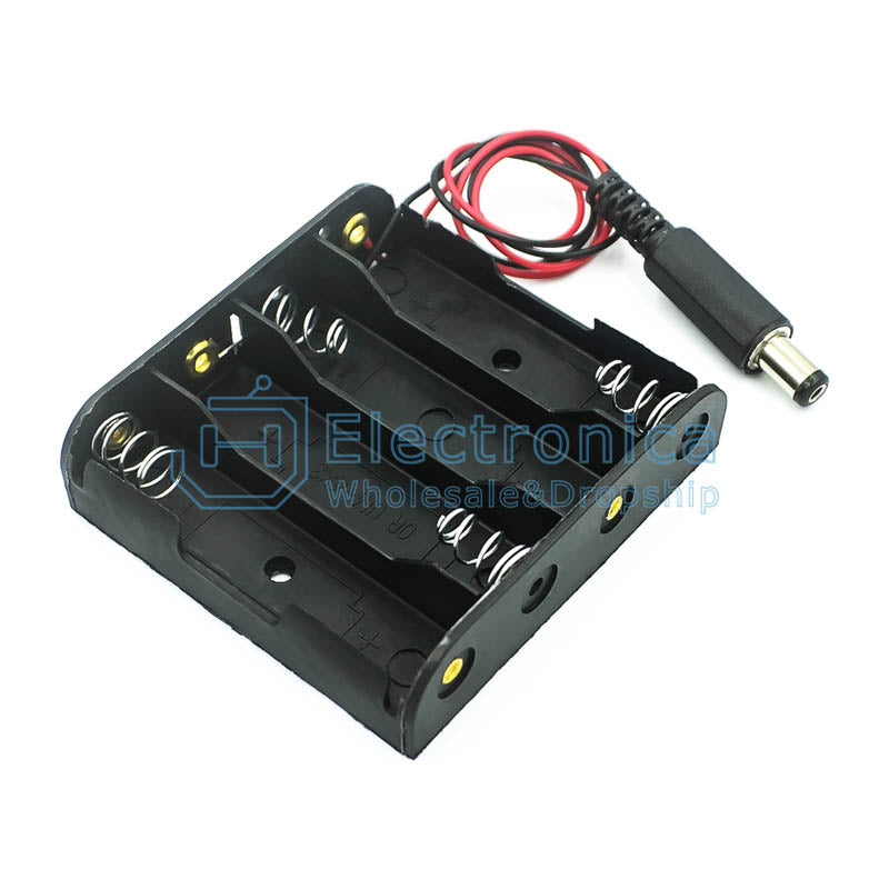 6V 4xAA Battery Holder with DC Head - I Found Tech Chinese Warehouse Import