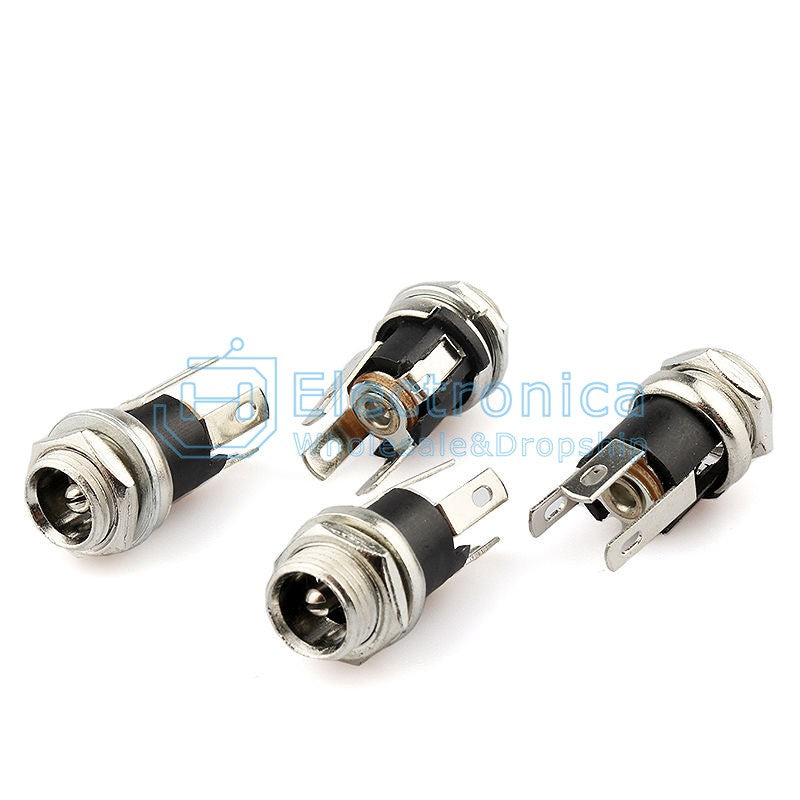 DC-002/5/21/22 Power Supply Metal Jack Socket 5.5-2.1/3.5-1.1/1.2 MM - I Found Tech Chinese Warehouse Import - Option...