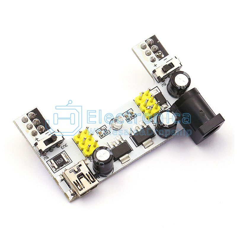 2 Channel 5V/3.3V Breadboard Power Supply Module - I Found Tech Chinese Warehouse Import