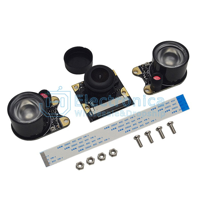 Raspberry Pi 500W 1080P Fish Eyes Infrared Night Vision Camera Kit - I Found Tech Chinese Warehouse Import