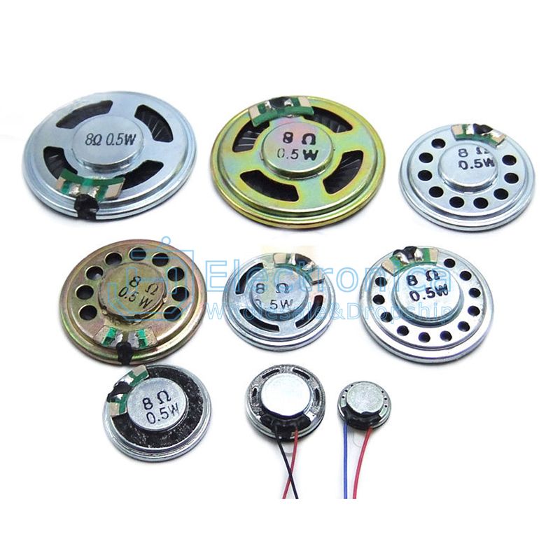 8Ohm 0.5W Magnetic Horn with Iron Shell - I Found Tech Chinese Warehouse Import - 20mm