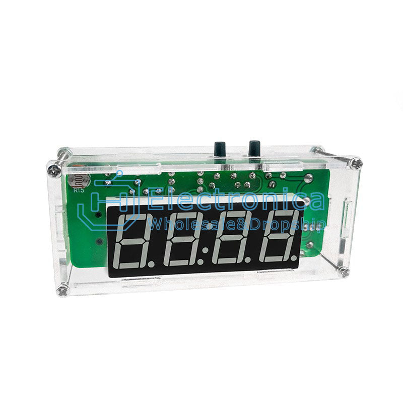 4Bit Digital Electronic Clock DIY Kit - I Found Tech Chinese Warehouse Import - Option 33580;33583