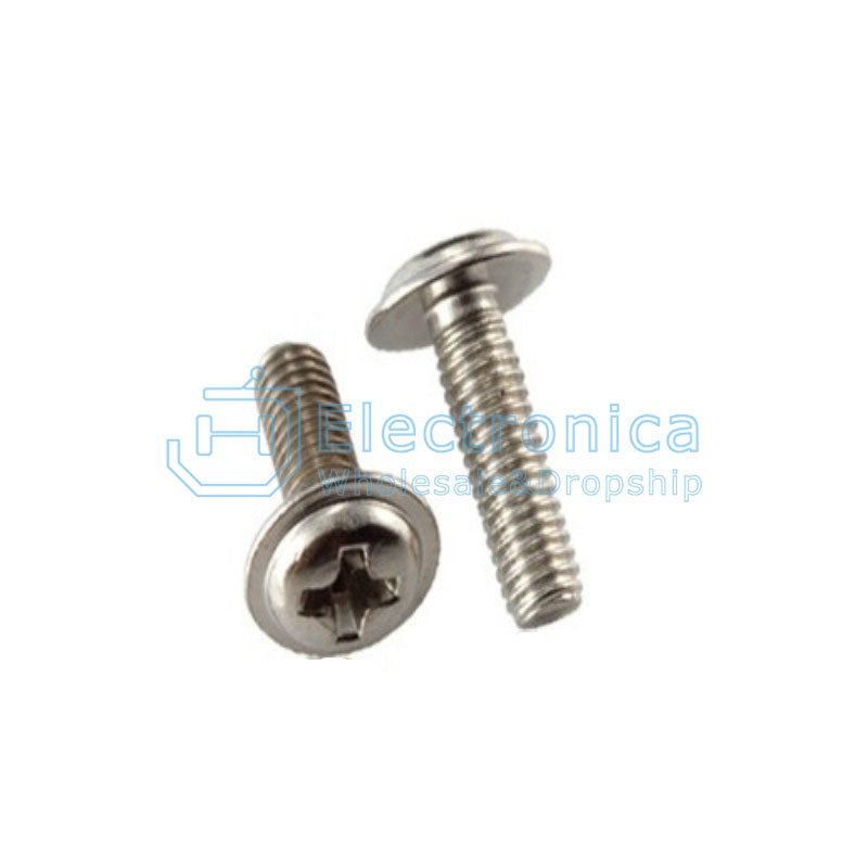 M3/M4/M5 201 Stainless Steel Semicircle Head Cross with Pad Screw - I Found Tech Chinese Warehouse Import - M3*10