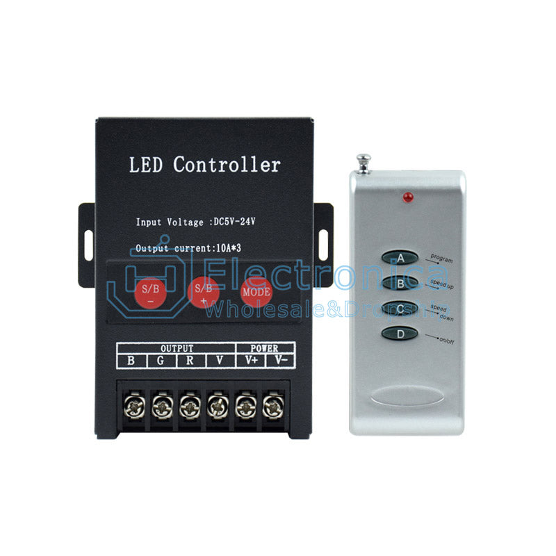 5-24V 360W RGB 30A Light Strip Controller - I Found Tech Chinese Warehouse Import - With remote control