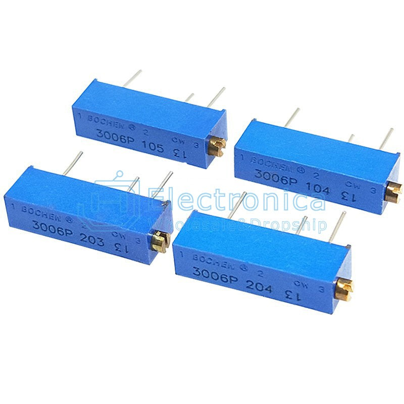 3006P Precision Adjustable Potentiometer - I Found Tech Chinese Warehouse Import - 100K-P104