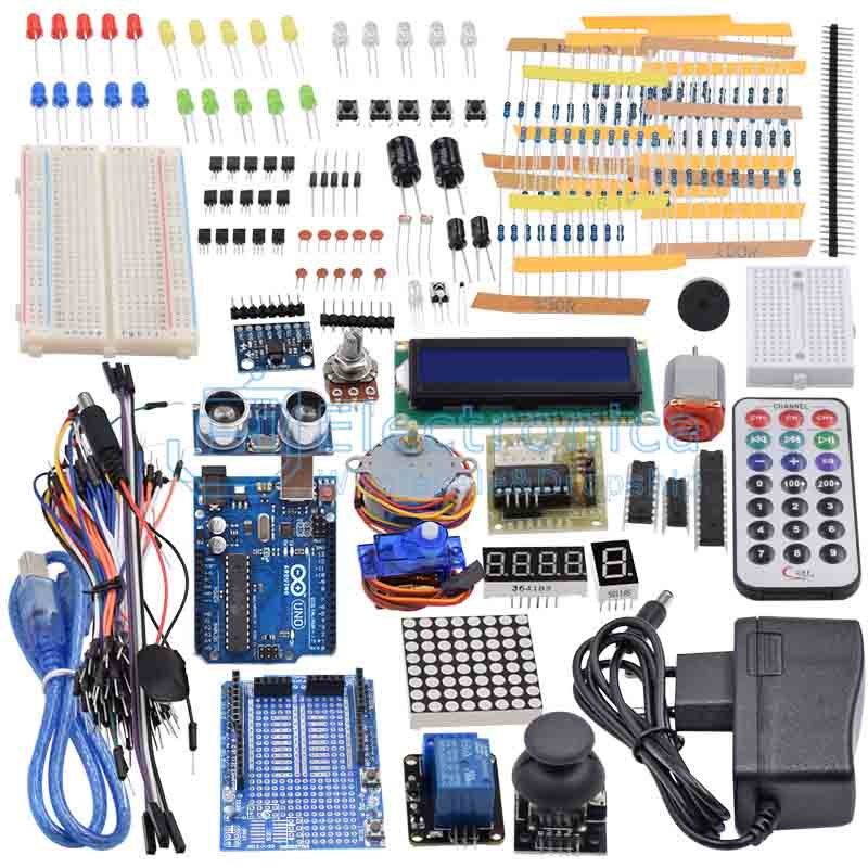 UNO R3 Learning Starter Kit - I Found Tech Chinese Warehouse Import - With UNO-R3 with 328P(Made in china 16u2 chip,with...