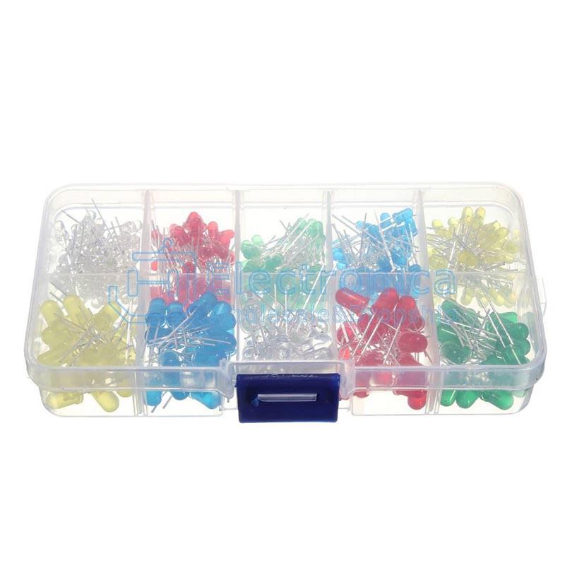 300pcs 3mm/5mm LED Light Set (White/Yellow/Red/Green/Blue) - I Found Tech Chinese Warehouse Import
