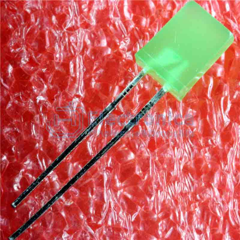 2*5*7 Green Square LED with Green Light - I Found Tech Chinese Warehouse Import - 100PCS