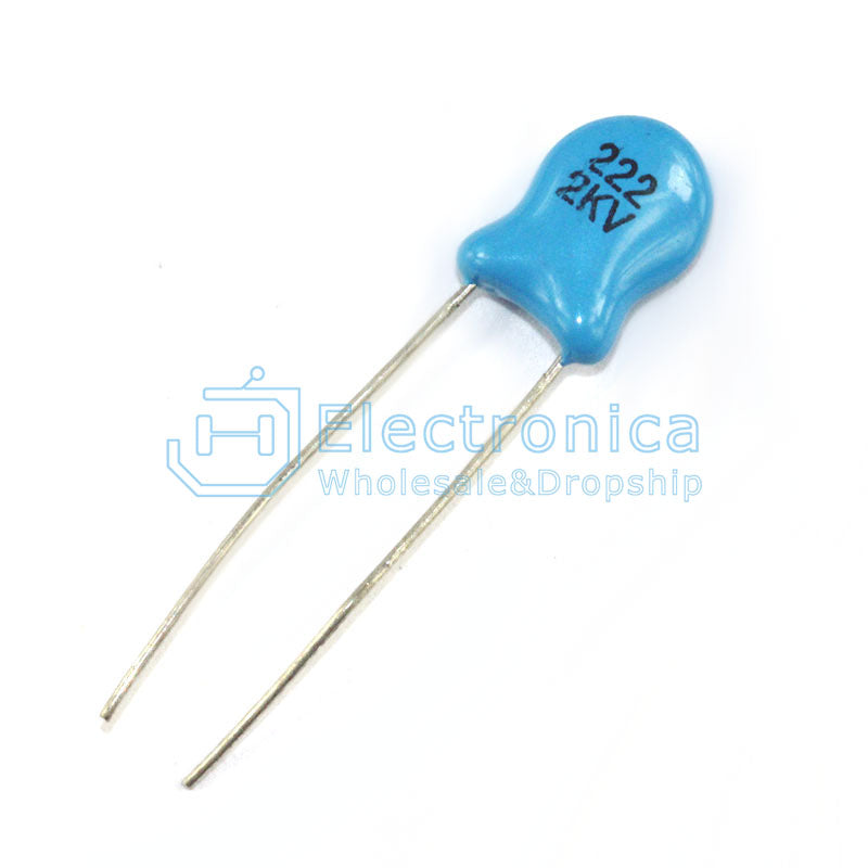 High Voltage Ceramic Capacitor 2KV 2000V 2.2NF 222 - I Found Tech Chinese Warehouse Import - 100PCS