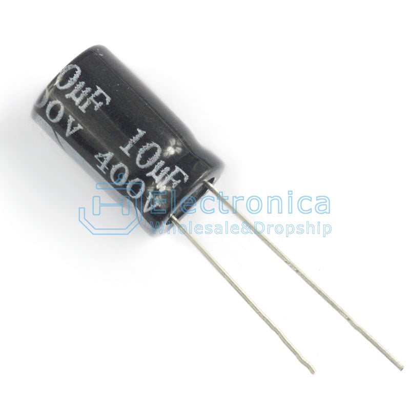 Electrolytic Capacitor 400V/10UF 10*17MM - I Found Tech Chinese Warehouse Import - 10PCS
