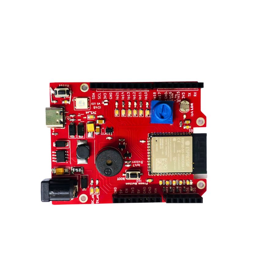 ESP32 Cyberpunk AI course board product image for electronics and prototyping use