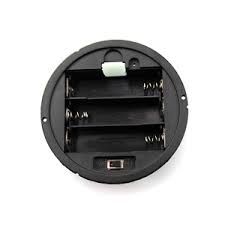 Round 3xAA battery holder product image for electronics and prototyping use